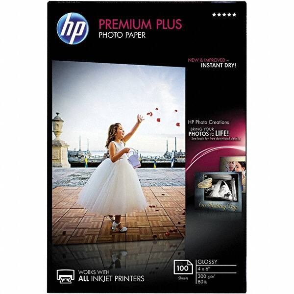 Hewlett-Packard - 4" x 6" White Photo Paper - Use with Inkjet Printers - Apex Tool & Supply