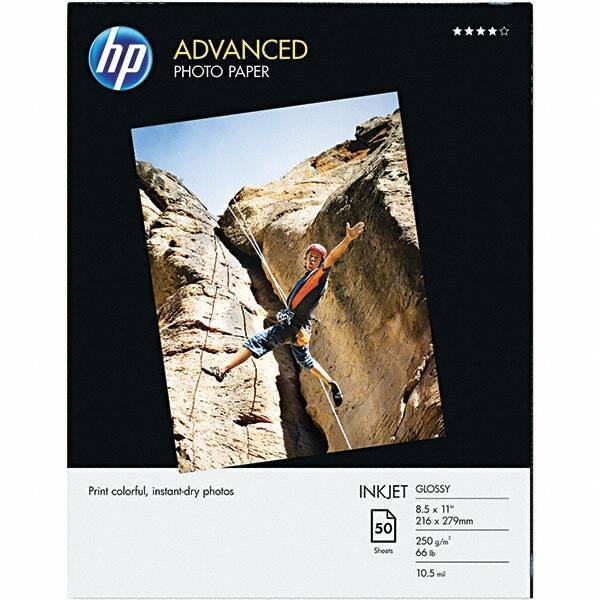 Hewlett-Packard - 8-1/2" x 11" White Photo Paper - Use with Inkjet Printers - Apex Tool & Supply