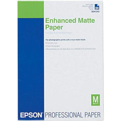 Epson - 11-3/4" x 16-1/2" White Photo Paper - Use with Inkjet Printers - Apex Tool & Supply