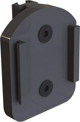 Banner Stakes - 3" High x 1" Long x 2" Wide Barrier Connector - Plastic, Matte Finish, Black, Use with Plus Banner Head, 30' Wall Mount Barrier - Apex Tool & Supply