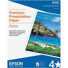 Epson - 8-1/2" x 11" Bright White Photo Paper - Use with Inkjet Printers - Apex Tool & Supply