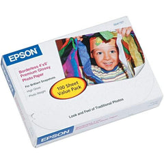 Epson - 4" x 6" White Photo Paper - Use with Inkjet Printers - Apex Tool & Supply