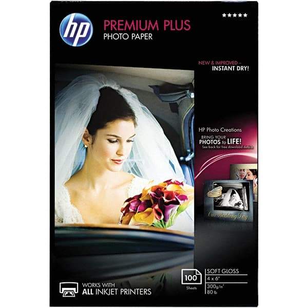 Hewlett-Packard - 4" x 6" White Photo Paper - Use with Inkjet Printers - Apex Tool & Supply