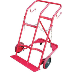 Vestil - 350 Lb Capacity 47" OAH Hand Truck - Continuous Handle, Steel, Mold-On Rubber Wheels - Apex Tool & Supply