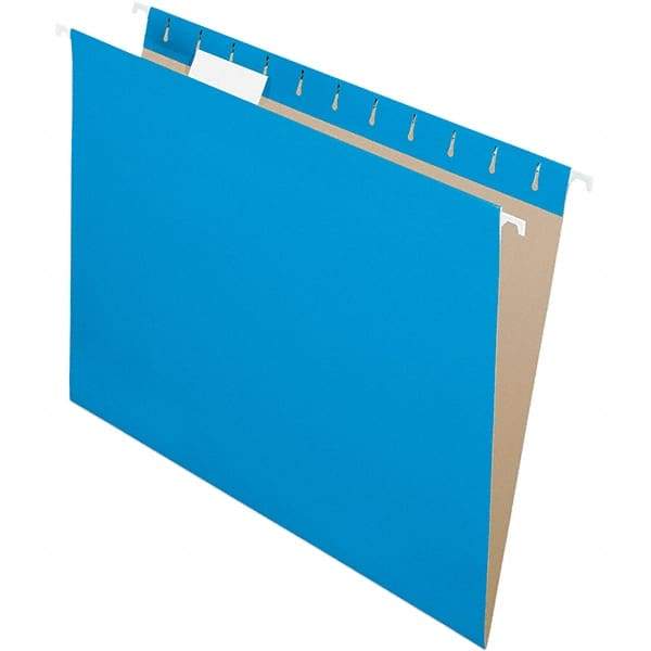 Pendaflex - 9-1/4 x 11-7/8", Letter Size, Blue, Hanging File Folder - 11 Point Stock, 1/5 Tab Cut Location - Apex Tool & Supply