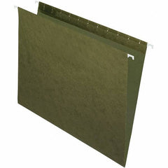 Pendaflex - 9-1/4 x 11-7/8", Letter Size, Standard Green, Hanging File Folder - 11 Point Stock, Straight Tab Cut Location - Apex Tool & Supply