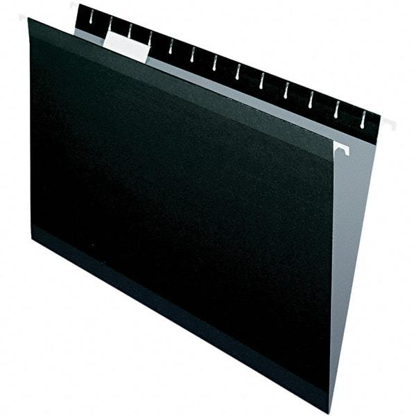 Pendaflex - 9-1/2 x 14-1/2", Legal, Black, Hanging File Folder - 11 Point Stock, 1/5 Tab Cut Location - Apex Tool & Supply