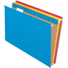 Pendaflex - 9-1/2 x 16", Legal, Assorted Colors, Hanging File Folder - 11 Point Stock, 1/5 Tab Cut Location - Apex Tool & Supply