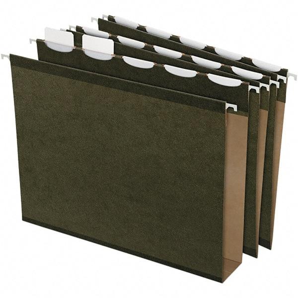 Pendaflex - 13 x 10-5/8", Letter Size, Standard Green, Hanging File Folder - 11 Point Stock, 1/5 Tab Cut Location - Apex Tool & Supply