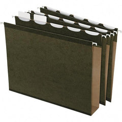 Pendaflex - 13 x 10-5/8", Letter Size, Standard Green, Hanging File Folder - 11 Point Stock, 1/5 Tab Cut Location - Apex Tool & Supply
