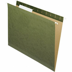 Pendaflex - 8-1/2 x 11", Letter Size, Standard Green, Hanging File Folder - 11 Point Stock, 1/3 Tab Cut Location - Apex Tool & Supply