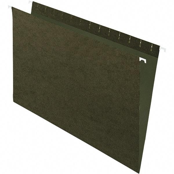 Pendaflex - 9-1/2 x 16", Legal, Standard Green, Hanging File Folder - 11 Point Stock, Straight Tab Cut Location - Apex Tool & Supply