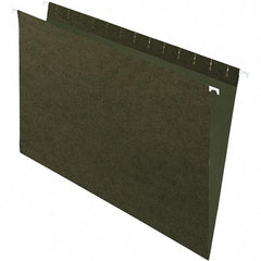 Pendaflex - 9-1/2 x 16", Legal, Standard Green, Hanging File Folder - 11 Point Stock, Straight Tab Cut Location - Apex Tool & Supply