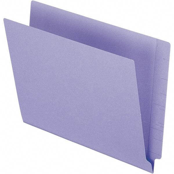 Pendaflex - 10-1/8 x 12-1/4", Letter Size, Purple, File Folders with End Tab - 11 Point Stock, Straight Tab Cut Location - Apex Tool & Supply