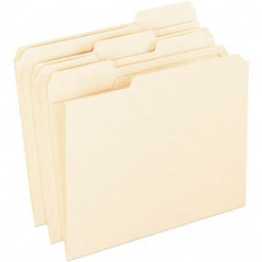 Pendaflex - 10 x 12-1/2", Letter Size, Manila, File Folders with Top Tab - 11 Point Stock, 1/3 Tab Cut Location - Apex Tool & Supply