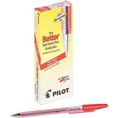 Pilot - Conical Ball Point Pen - Red - Apex Tool & Supply