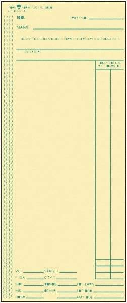 TOPS - 4" High x 9-1/2" Wide Weekly Time Cards - Use with Acroprint ATR206, Cincinnati C3000, Lathem M154 - Apex Tool & Supply