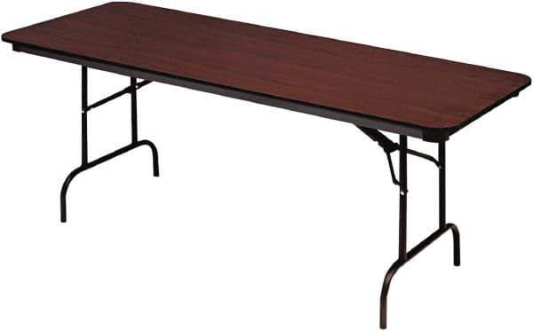 ICEBERG - 30" Long x 72" Wide x 29" High, Folding Table - Mahogany - Apex Tool & Supply