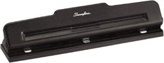 Swingline - Paper Punches Type: 10 Sheet Three-Hole Punch Color: Black - Apex Tool & Supply