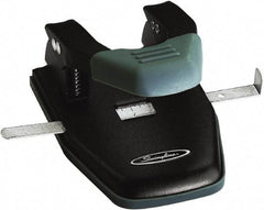 Swingline - Paper Punches Type: 28 Sheet Two Hole Punches Color: Black/Gray - Apex Tool & Supply