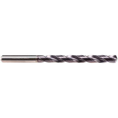 Emuge - 5.6mm, 135° Drill Point, Spiral Flute, Solid Carbide Taper Length Drill Bit - TiAlN Finish, 60mm Flute Length, 97mm OAL, EF-DRILL Series - Apex Tool & Supply