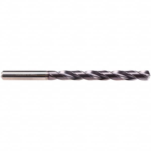 Emuge - Letter E (1/4) 135° Spiral Flute Solid Carbide Taper Length Drill Bit - Apex Tool & Supply