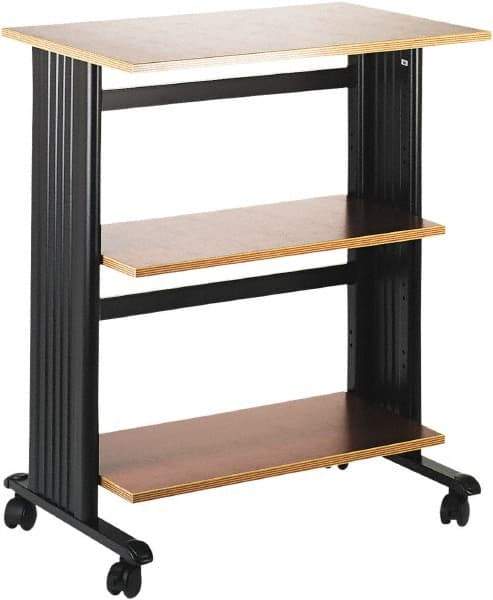 Safco - Cherry & Black Printer/Copier Stand - Use with Printer, Paper, Copiers - Apex Tool & Supply
