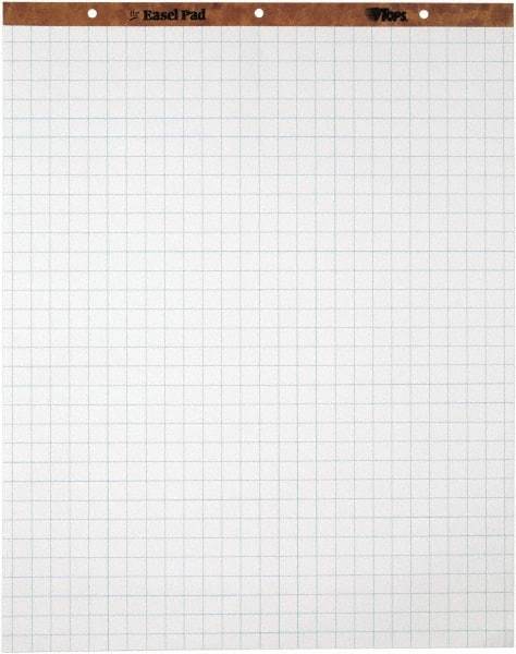 TOPS - Easel Pads, Quadrille Rule, 27 x 34, White, 50 Sheets, 4 Pads/Carton, Easel Pads - Use with Whiteboards, Chalkboards, Walls, Easel St&s - Apex Tool & Supply
