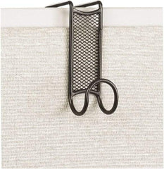 Safco - 1 Hooks, 4-1/4" Long x 1-3/4" Deep, Steel Over the Door Double Hook - 5" High - Apex Tool & Supply