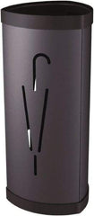 Alba - 3 Hooks, 10-1/4" Long x 10-1/4" Deep, Metal & Plastic Umbrella Stand - 23-21/32" High - Apex Tool & Supply