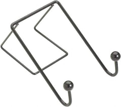 FELLOWES - 2 Hooks, 4" Long x 5-1/8" Deep, Metal Double Wall Hook - 6" High - Apex Tool & Supply