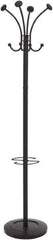 Alba - 8 Hooks, 16" Long x 16" Deep, Steel Floor Costumer - 70-1/2" High - Apex Tool & Supply