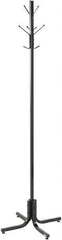 Safco - 4 Hooks, 21" Long x 21" Deep, Metal Floor Costumer - 70" High - Apex Tool & Supply