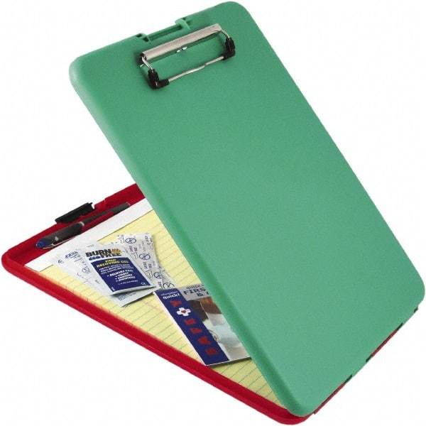 Saunders - 1-1/4" Long x 9-1/2" Wide, Clip Board - Red/Green - Apex Tool & Supply
