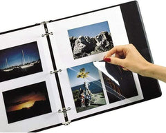 C-LINE - 50 Sheet Capacity, 11 x 9", Self-Adhesive Sheet - Vinyl, White - Apex Tool & Supply