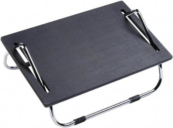 Safco - 18-1/2" Wide, 8" High Adjustable Foot Rest - Black - Apex Tool & Supply