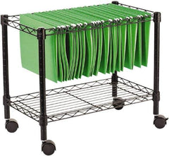 ALERA - 250 Lb Capacity, 24" Wide x 14" Long x 21" High File Cart - 1 Shelf, Steel - Apex Tool & Supply