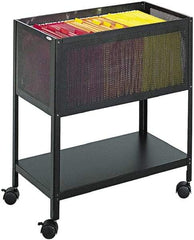 Safco - 5 Lb Capacity, 13-1/2" Wide x 24-1/4" Long x 27-1/2" High Tote Cart - 1 Shelf, Steel - Apex Tool & Supply