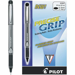 Pilot - Precision Point Roller Ball Pen - Black - Apex Tool & Supply