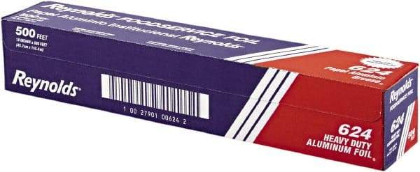 Reynolds - Heavy Duty Aluminum Foil Roll, 18" x 500', Silver - Use with Food Protection - Apex Tool & Supply