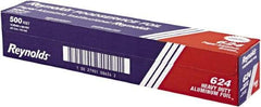 Reynolds - Heavy Duty Aluminum Foil Roll, 18" x 500', Silver - Use with Food Protection - Apex Tool & Supply