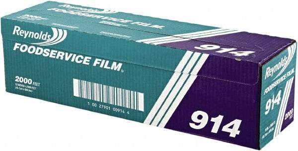 Reynolds - PVC Film Roll with Cutter Box, 18" x 2,000', Clear - Use with Food Protection - Apex Tool & Supply