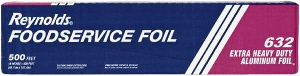 Reynolds - Extra Heavy-Duty Aluminum Foil Roll, 18" x 500', Silver - Use with Food Protection - Apex Tool & Supply
