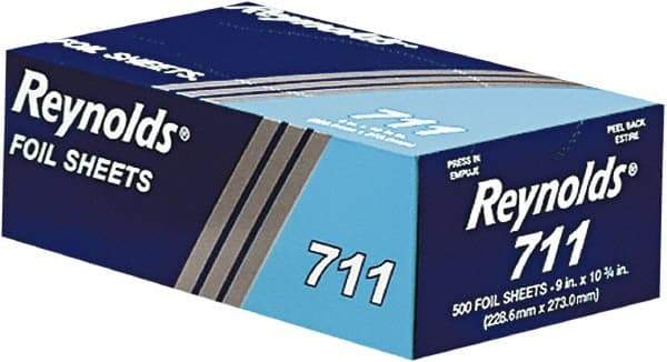 Reynolds - Pop-Up Interfolded Aluminum Foil Sheets, 9 x 10-3/4, Silver, 3000 Sheet/Carton - Use with Food Protection - Apex Tool & Supply