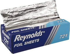 Reynolds - Interfolded Aluminum Foil Sheets, 12 x 10-3/4, Silver, 500/Box, 6 Boxes/Carton - Use with Food Protection - Apex Tool & Supply