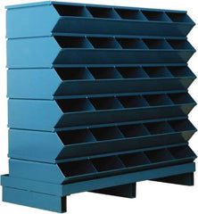 Stackbin - 6 Bin, Shelving Unit with Openings & Base - 37" Wide x 35-1/2" High - Apex Tool & Supply