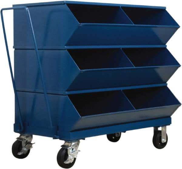 Stackbin - 3 Bin, Shelving Unit with Openings & Base - 37" Wide x 37-7/8" High - Apex Tool & Supply