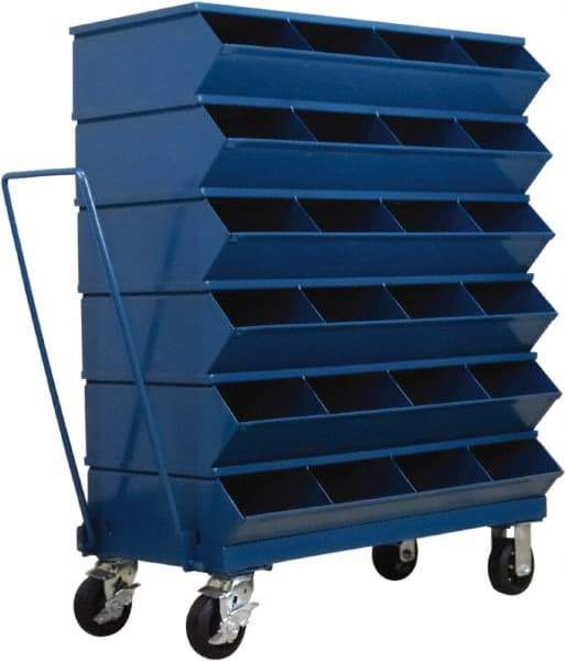 Stackbin - 6 Bin, Shelving Unit with Openings & Base - 37" Wide x 46-7/8" High - Apex Tool & Supply