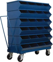 Stackbin - 6 Bin, Shelving Unit with Openings & Base - 37" Wide x 46-7/8" High - Apex Tool & Supply