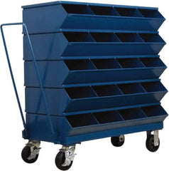 Stackbin - 5 Bin, Shelving Unit with Openings & Base - 37" Wide x 40" High - Apex Tool & Supply